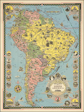 South America and Pictorial Maps Map By Ernest Dudley Chase