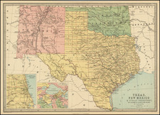 Texas, Plains and Southwest Map By T. Ellwood Zell