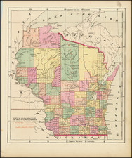 Wisconsin Map By Sidney Morse