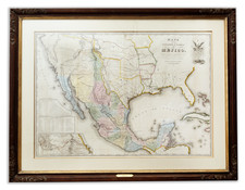 Texas, Southwest, Rocky Mountains, Mexico and California Map By John Disturnell