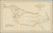 Kansas, Nebraska, South Dakota, Colorado, Colorado and Wyoming Map By Stephen Watts Kearny