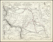 Plains, Kansas, Nebraska, North Dakota, South Dakota, Southwest, Colorado, Rocky Mountains, Colorado, Idaho and Montana Map By Augustus Herman Petermann