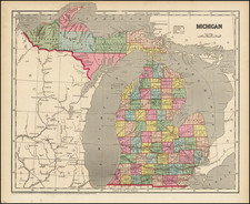 Michigan Map By Charles Morse
