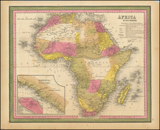 Africa Map By Samuel Augustus Mitchell