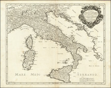 Italia Divisa Ne' Suoi Regni Principati, Ducati, et Altri Dominii Si Come Al Presente Si Ritrova . . . 1672