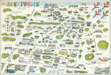 Nevada Map By Marsha Bayyat / Susan P. Bayrd / Pro Art Ltd.