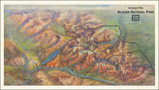 Montana and Pictorial Maps Map By McGill-Warner Co. / Great Northern Railway Co.