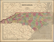 North Carolina Map By Charles Morse