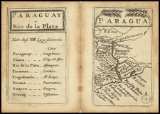 Argentina and Paraguay & Bolivia Map By John Seller