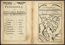 Southeast Asia, Singapore, Malaysia and Thailand, Cambodia, Vietnam Map By John Seller