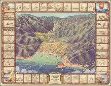 Pictorial Maps, California and Other California Cities Map By L.C.B. Co.