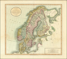 Scandinavia Map By John Cary