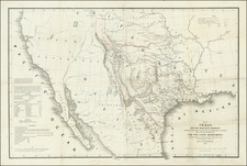 Texas, Plains, Southwest, Rocky Mountains and California Map By William Hemsley Emory