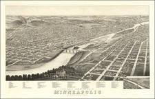 Minnesota Map By Albert Ruger / J.J. Stoner