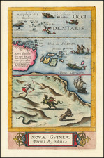 Australia and Other Pacific Islands Map By Cornelis de Jode