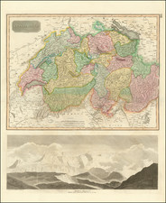 Europe and Switzerland Map By John Thomson