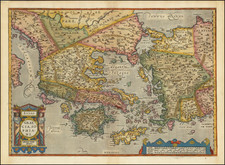 Greece Map By Abraham Ortelius