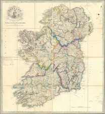 Ireland Map By M.H. & J.W. Allen