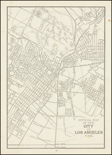 Official Map of the City of Los Angeles Cal. By George F. Cram