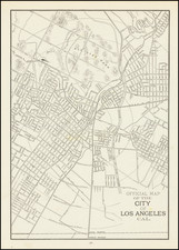 Los Angeles Map By George F. Cram