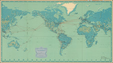 World and Pictorial Maps Map By Pan American World Airways