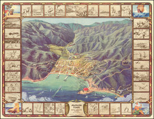 Pictorial Maps, California and Other California Cities Map By L.C.B. Co.