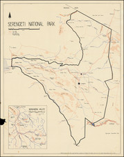 East Africa Map By Tanzania National Park