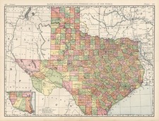 Texas Map By Rand McNally & Company