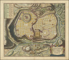 Jerusalem Map By Augustus Christian Fleischmann