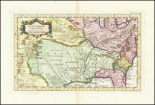 South, Southeast, Midwest and Southwest Map By Jacques Nicolas Bellin