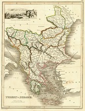 Europe, Balkans, Turkey and Greece Map By John Wyld