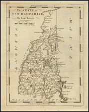 New Hampshire Map By Mathew Carey