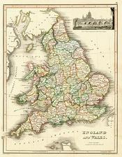 Europe and British Isles Map By John Wyld