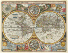 World and California as an Island Map By John Speed