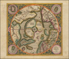 Northern Hemisphere and Polar Maps Map By Gerard Mercator