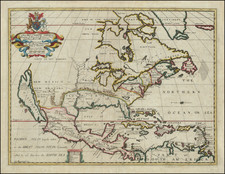 A New Map of North America Shewing its Principal Divisions, Chief Cities, Townes, Rivers, Mountains &c. Dedicated to His Highness William Duke of Glocester  [California as an Island] By Edward Wells