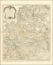 Carte du Cercle de Westphalie, Ou sont les Comtes d'Ost Frise, d'Oldenbourg, de Benthem, d'Oye, de la Lippe, de Teklenbourg, et de la Mark, les Eveches de Munster, d'Osnabrug, et Paderborn la Principaute de Minden, les Duches de Berg, de Westphalie, de Cleves, &c. . . . 1759