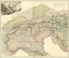 Austria and Northern Italy Map By Aaron Arrowsmith