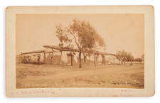 (San Diego Photograph) 349. Marriage Place of Ramona. Tile-Roofed Adoba at Old Town. Pepper Tree [Estudillo adobe in Old Town, San Diego]