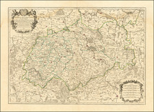 Les Cercle de la Haute Saxe ou sont compris Le Duche et Eslectorate de Saxe Les Marquisats de Misnie, et de Lusace la Landgraviate du Thuringe…Le Brandebourg, et la Pomerainie [The Circle of Upper Saxony, including the Duchy and Electorate of Saxony, the Margraviates of Meissen and Lusatia, the Landgraviate of Thuringia...Brandenburg, and Pomerania.] By Alexis-Hubert Jaillot