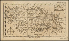 A Map of the Island of Jamaica By Gentleman's Magazine