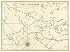 South Carolina Map By James Cook (active 1762-1775)