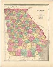 Georgia Map By Sidney Morse