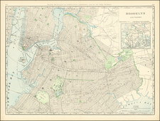 Map of Brooklyn and Vicinity By Rand McNally & Company