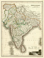 Asia, India and Central Asia & Caucasus Map By John Wyld