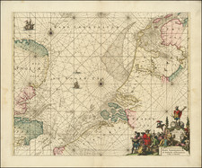 England, Netherlands and Belgium Map By Reiner & Joshua Ottens