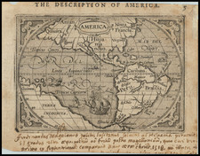 Western Hemisphere and America Map By Abraham Ortelius