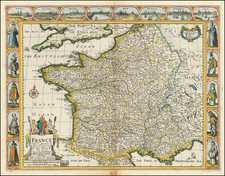 France Map By John Speed