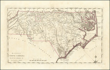 North Carolina Map By John Reid