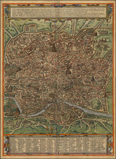 Rome Map By Georg Braun  &  Frans Hogenberg